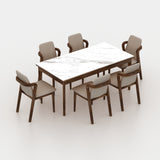 Watson Solid Sheesham Wood 6 Seater Dining Set - 3 Years Warranty