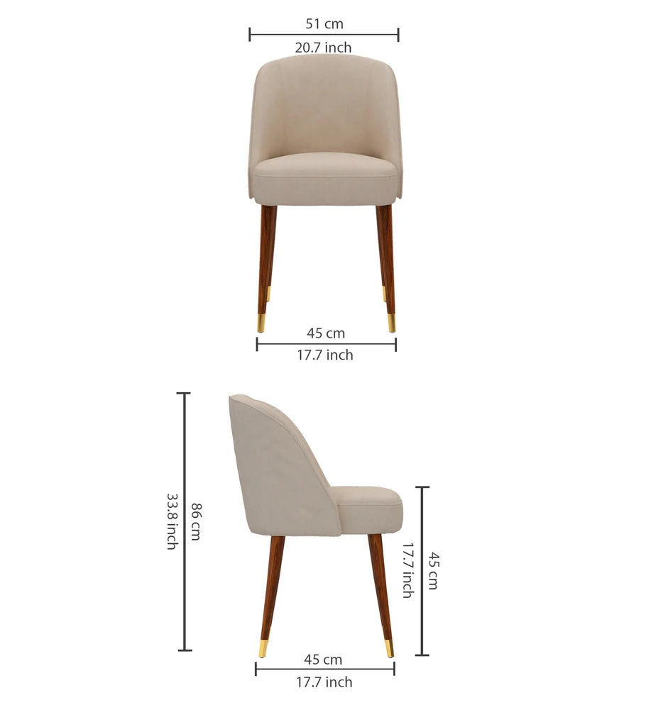 MARTIN Solid Sheesham Wood Office/Study/Dining Chair - 3 Years Warranty