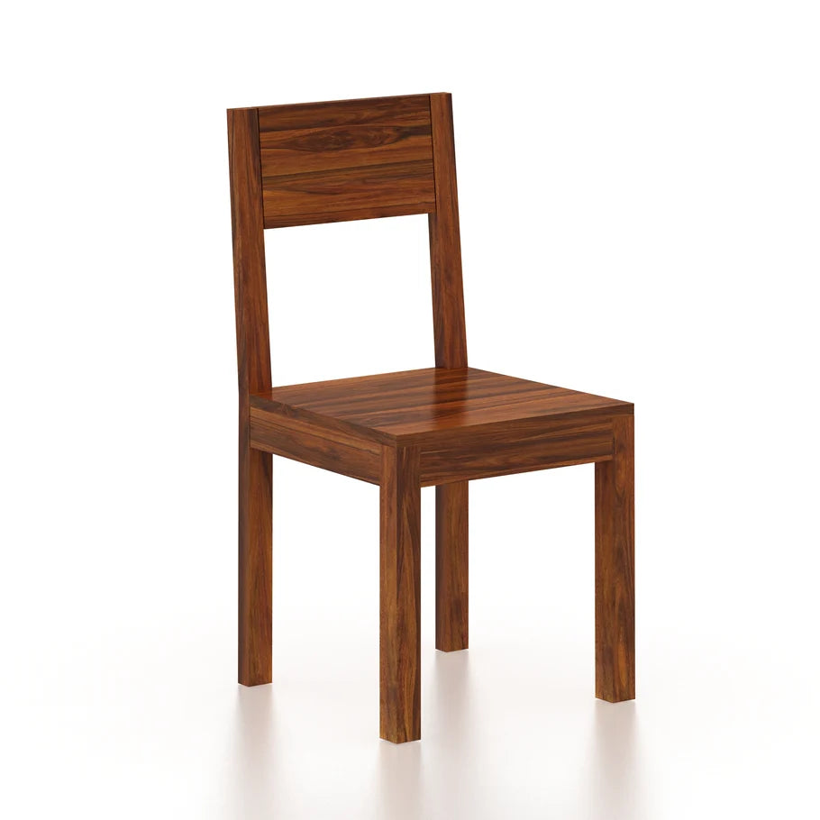 Swiss Solid Sheesham Wood Office/Study/Dining Chair - 3 Years Warranty