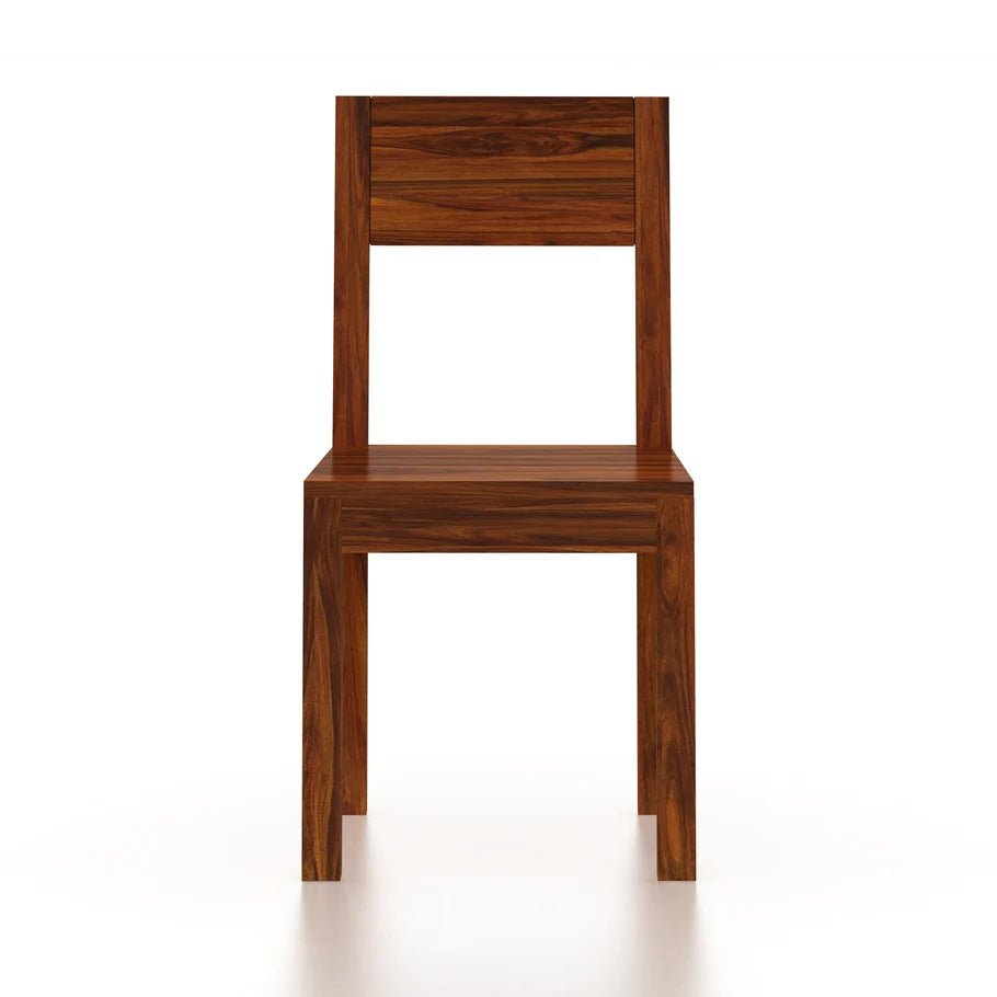 Swiss Solid Sheesham Wood Office/Study/Dining Chair - 3 Years Warranty
