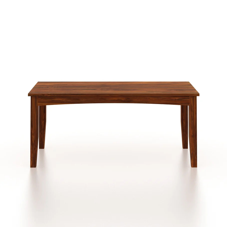 Swiss Solid Sheesham Wood 6 Seater Dining Table - 3 Years Warranty