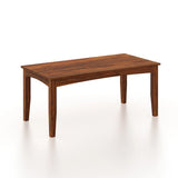 Swiss Solid Sheesham Wood 6 Seater Dining Table - 3 Years Warranty