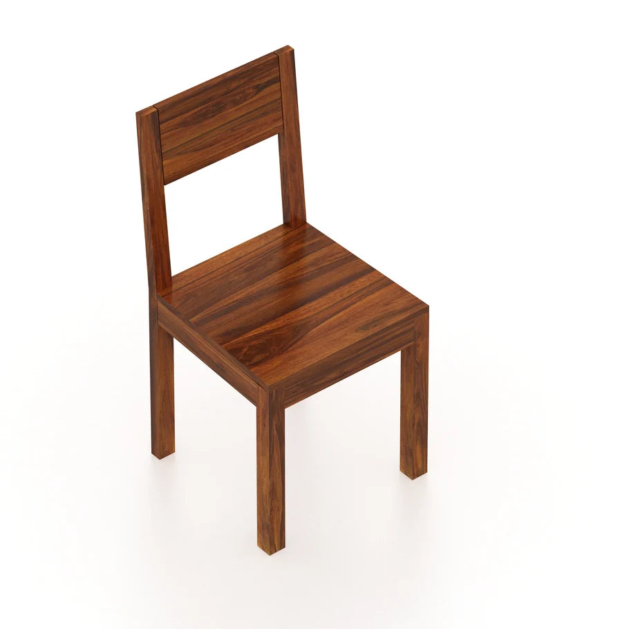 Swiss Solid Sheesham Wood Office/Study/Dining Chair - 3 Years Warranty
