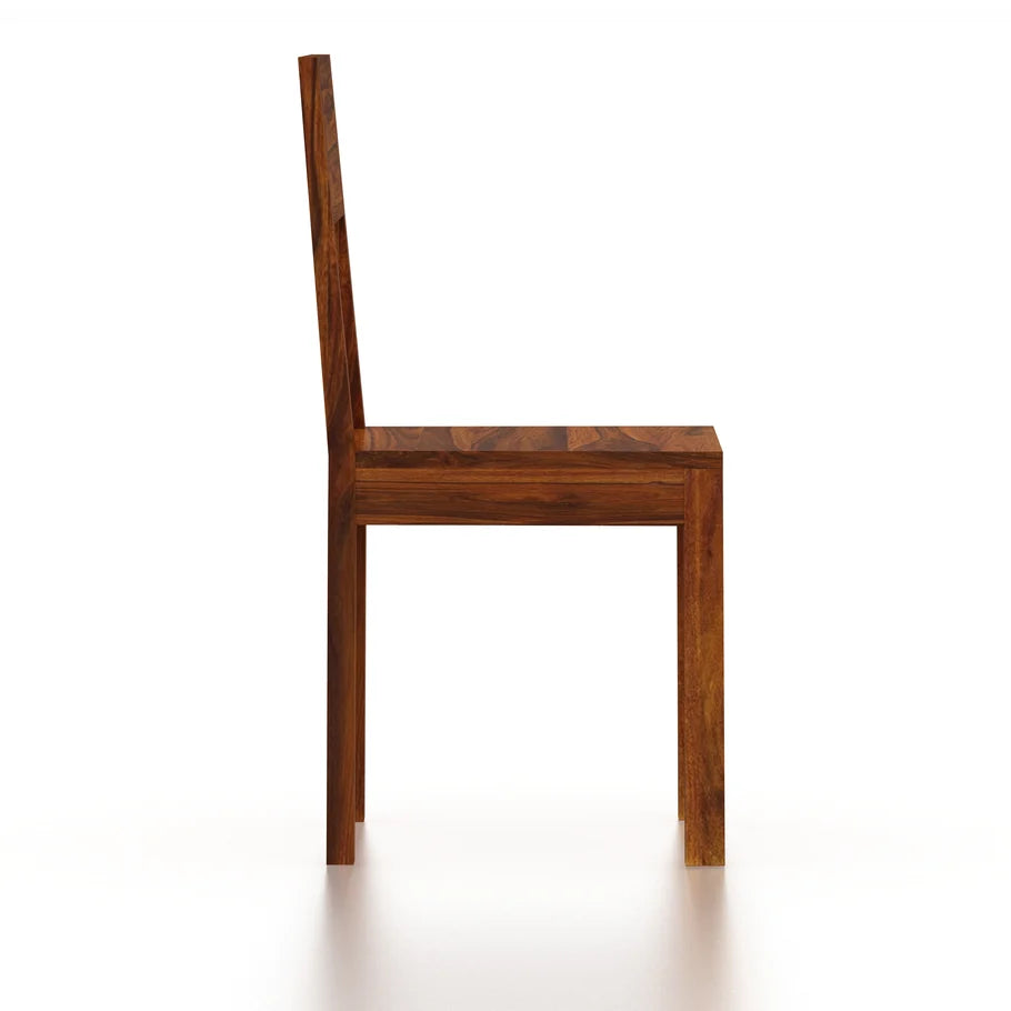 Swiss Solid Sheesham Wood Office/Study/Dining Chair - 3 Years Warranty