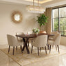 MARTIN Solid Sheesham Wood 6 Seater Dining Table Set - 3 Years Warranty