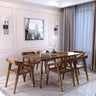 Emporio Solid Sheesham Wood 6 Seater Dining Table Set - 3 Years Warranty