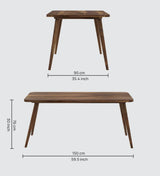 Emporio Solid Sheesham Wood 6 Seater Dining Table - 3 Years Warranty