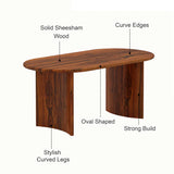 CHICAGO Solid Sheesham Wood 6 Seater Dining Table - 3 Years Warranty