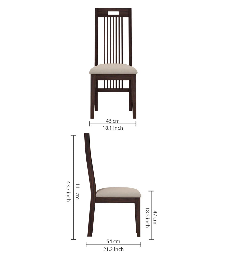 Vegator Solid Sheesham Wood Office/Study/Dining Chair - 3 Years Warranty