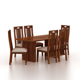 Vegator Solid Sheesham Wood 6 Seater Dining Table Set - 3 Years Warranty