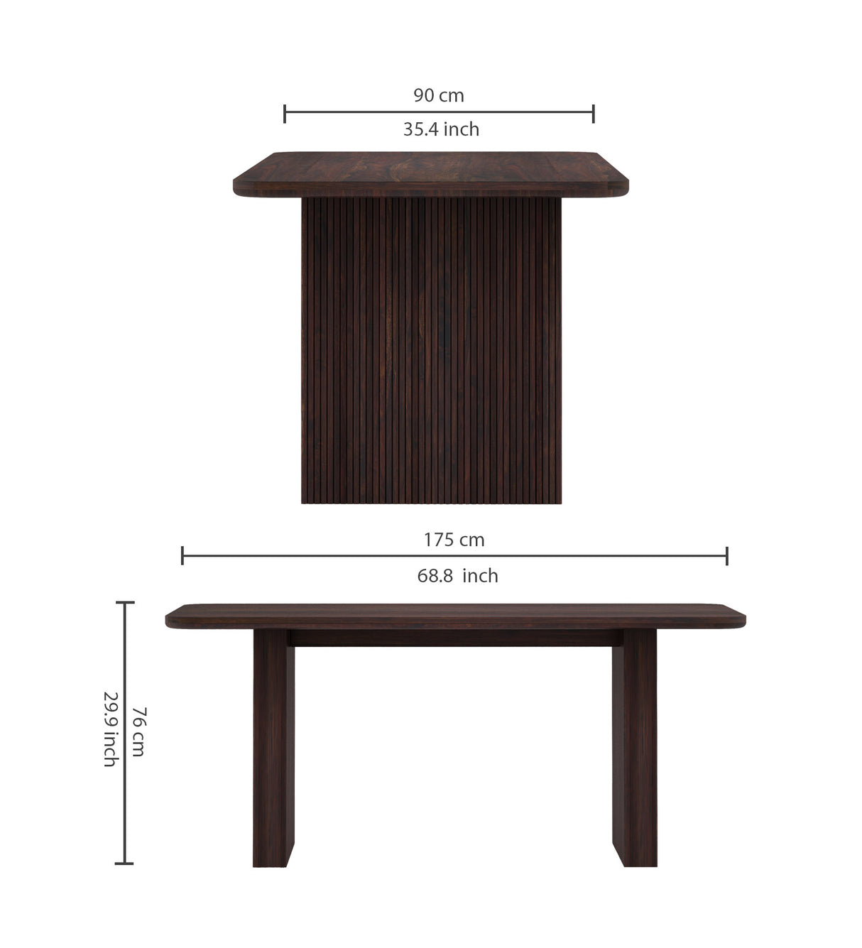 Vegator Solid Sheesham Wood 6 Seater Dining Table Set - 3 Years Warranty