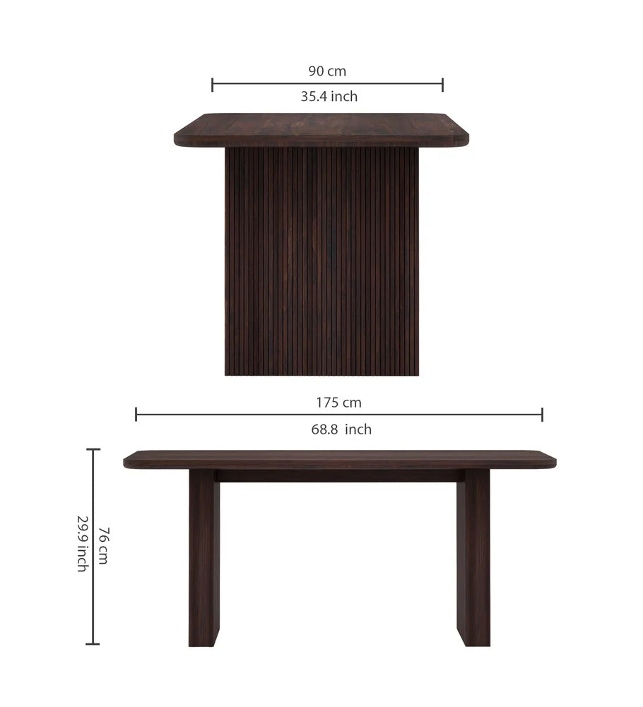 Vegator Solid Sheesham Wood 6 Seater Dining Table - 3 Years Warranty