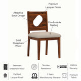 RAFEL Solid Sheesham Wood Office/Study/Dining Chair - 3 Years Warranty