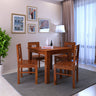 Cairo Solid Sheesham Wood Square 4 Seater Dining Table Set - 3 Years Warranty