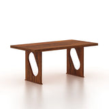RAFEL Solid Sheesham Wood 6 Seater Dining Table - 3 Years Warranty