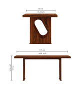 RAFEL Solid Sheesham Wood 6 Seater Dining Table Set - 3 Years Warranty