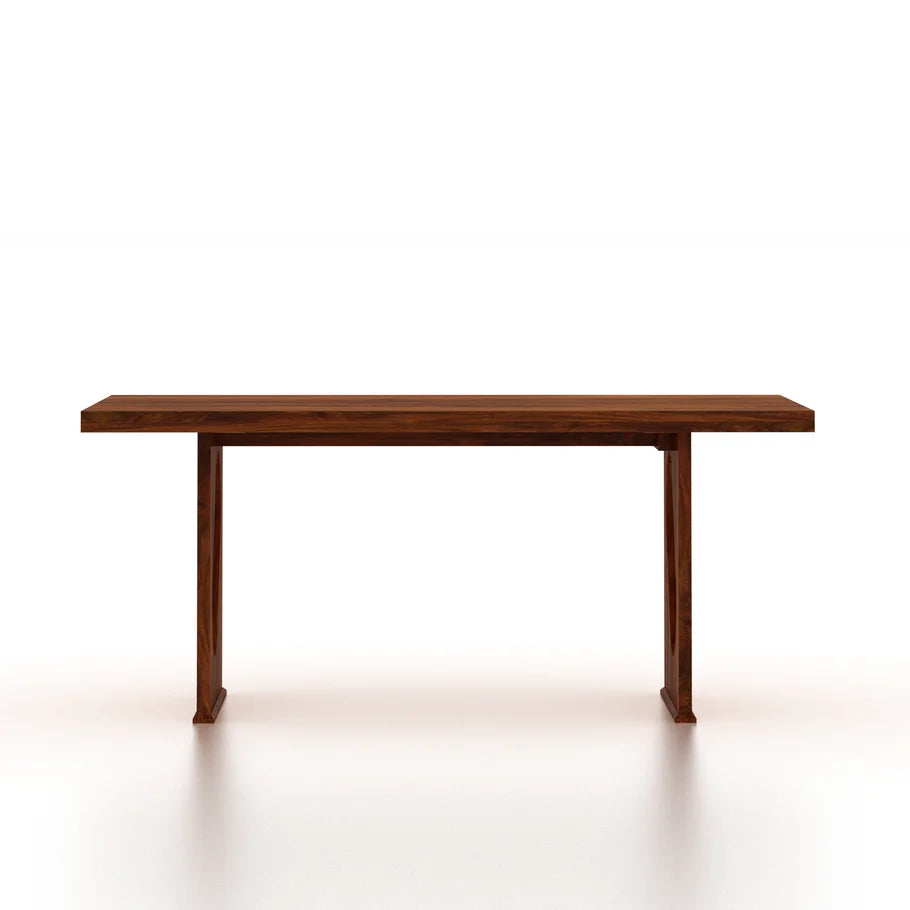 RAFEL Solid Sheesham Wood 6 Seater Dining Table - 3 Years Warranty