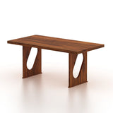 RAFEL Solid Sheesham Wood 6 Seater Dining Table - 3 Years Warranty