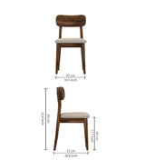 Lazio Solid Sheesham Wood Office/Study/Dining Chair - 3 Years Warranty
