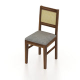 Syrus Rattan Solid Sheesham Wood Office/Study/Dining Chair - 3 Years Warranty