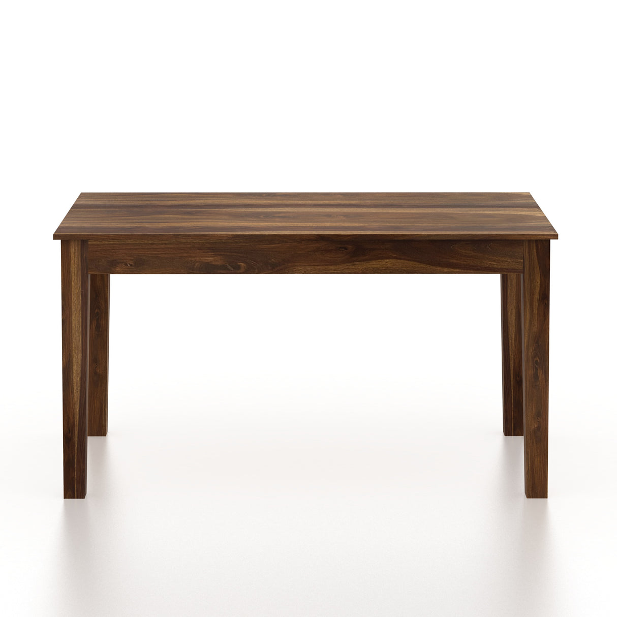 Syrus Rattan Solid Sheesham Wood 6 Seater Dining Table Set- 3 Years Warranty