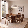 Lazio Solid Sheesham Wood 6 Seater Dining Table Set - 3 Years Warranty