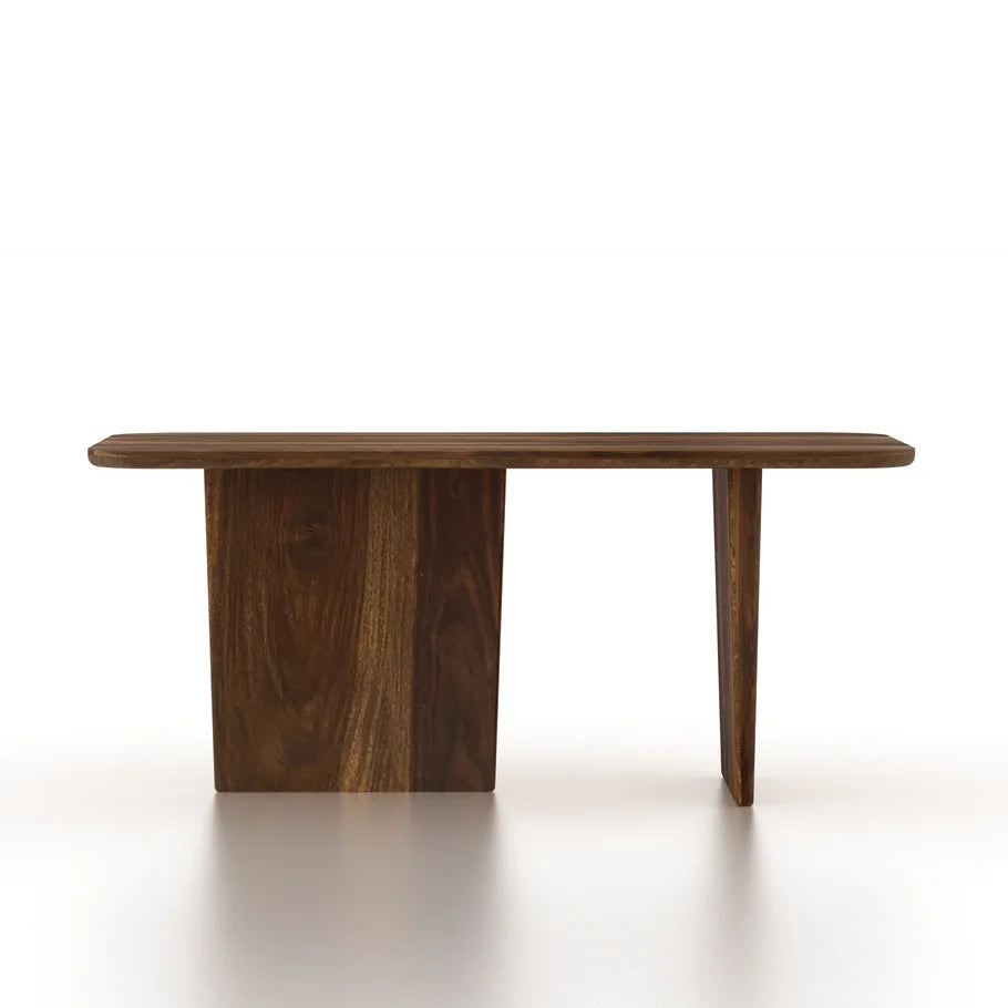 Lazio Solid Sheesham Wood 6 Seater Dining Table - 3 Years Warranty