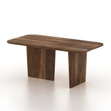 Lazio Solid Sheesham Wood 6 Seater Dining Table - 3 Years Warranty