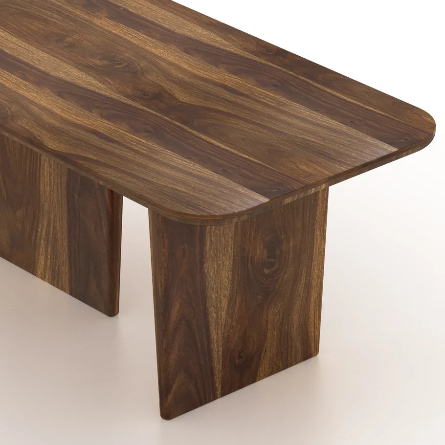 Lazio Solid Sheesham Wood 6 Seater Dining Table - 3 Years Warranty