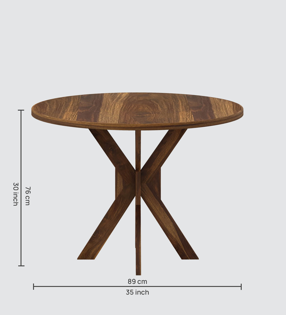 Cairo Oval Solid Sheesham Wood 4 Seater Dining Table Set - 3 Years Warranty