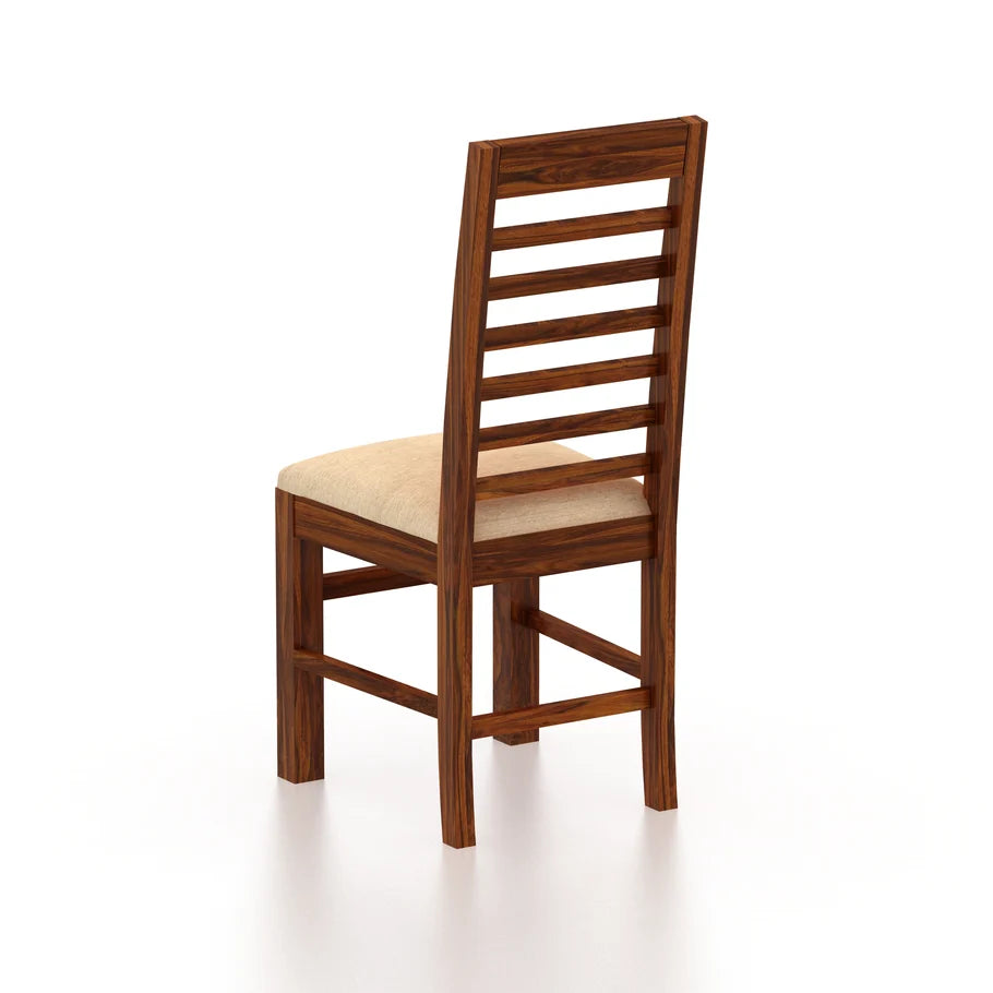 Maurus Oval Solid Sheesham Wood Office/Study/Dining Chair - 3 Years Warranty