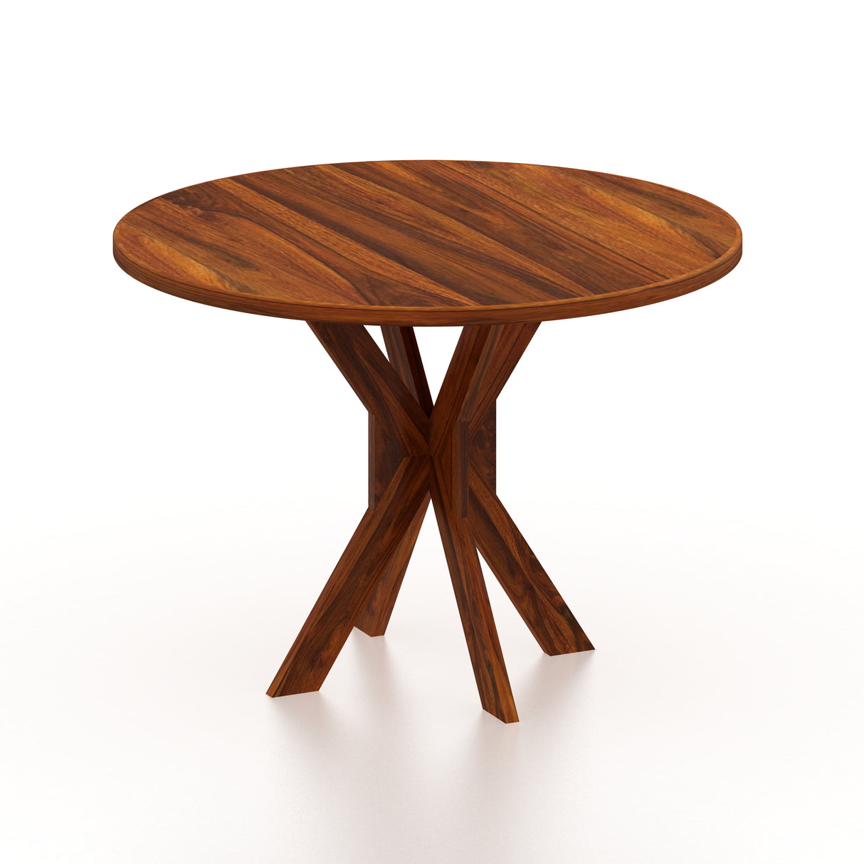 Maurus Oval Solid Sheesham Wood 4 Seater Dining Table Set - 3 Years Warranty