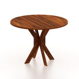 Maurus Oval Solid Sheesham Wood 4 Seater Dining Table Set - 3 Years Warranty