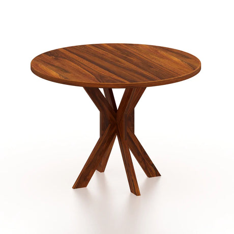 Maurus Oval Solid Sheesham Wood 4 Seater Dining Table - 3 Years Warranty