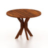 Maurus Oval Solid Sheesham Wood 4 Seater Dining Table - 3 Years Warranty