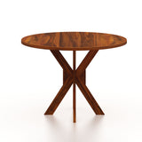 Maurus Oval Solid Sheesham Wood 4 Seater Dining Table Set - 3 Years Warranty