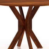 Maurus Oval Solid Sheesham Wood 4 Seater Dining Table Set - 3 Years Warranty