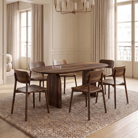 Hummer Solid Sheesham Wood 6 Seater Dining Set - 3 Years Warranty