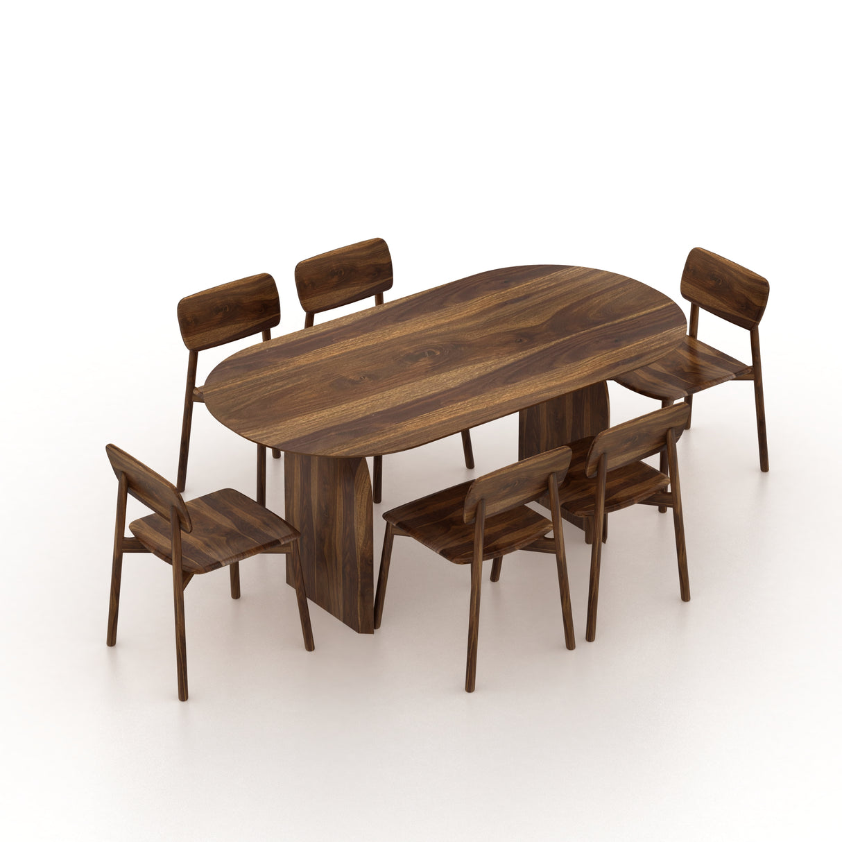 Hummer Solid Sheesham Wood 6 Seater Dining Set - 3 Years Warranty