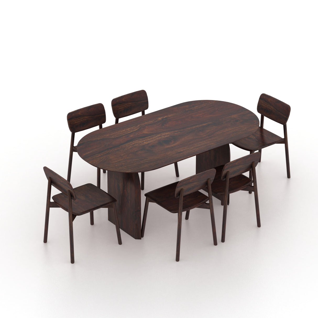 Hummer Solid Sheesham Wood 6 Seater Dining Set - 3 Years Warranty