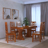 Merin Solid Sheesham Wood 6 Seater Dining Table Set - 3 Years Warranty