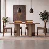 Naptune Solid Sheesham Wood 6 Seater Dining Set - 3 Years Warranty