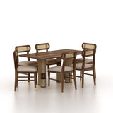 Naptune Solid Sheesham Wood 6 Seater Dining Set - 3 Years Warranty