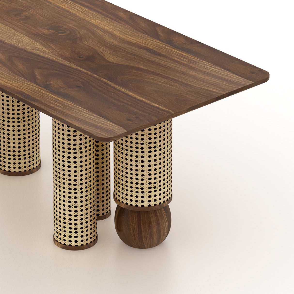 Naptune Solid Sheesham Wood 6 Seater Dining Table - 3 Years Warranty