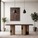 Naptune Solid Sheesham Wood 6 Seater Dining Table - 3 Years Warranty