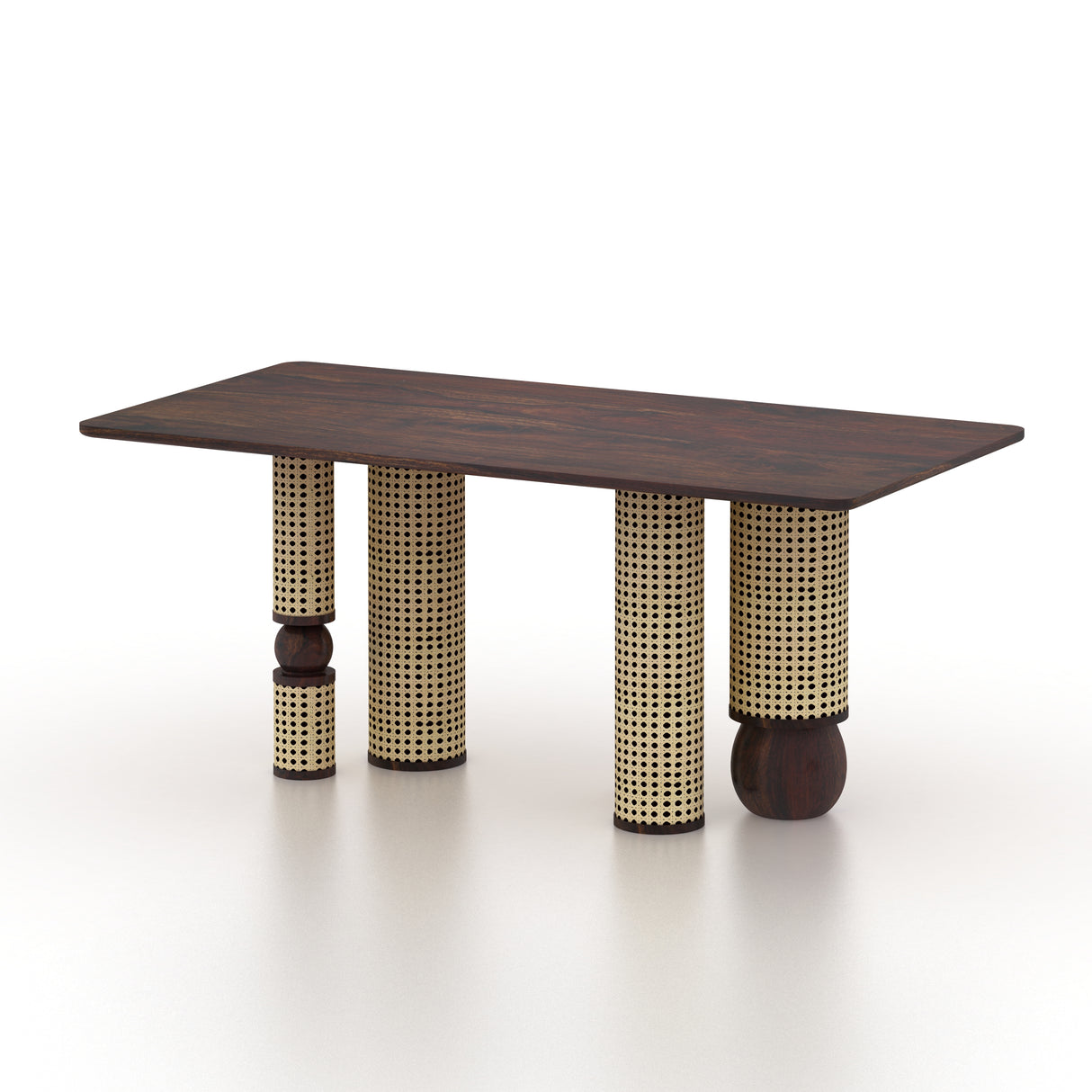 Naptune Solid Sheesham Wood 6 Seater Dining Table - 3 Years Warranty