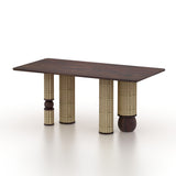 Naptune Solid Sheesham Wood 6 Seater Dining Table - 3 Years Warranty