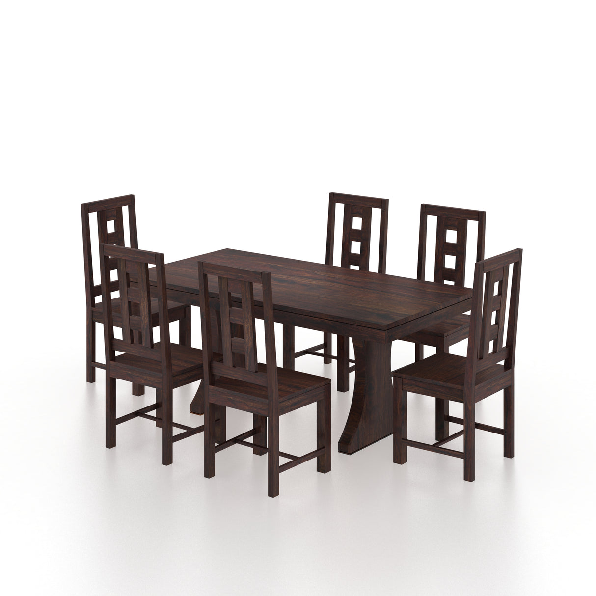 Merin Solid Sheesham Wood 6 Seater Dining Table Set - 3 Years Warranty
