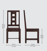 Merin Solid Sheesham Wood Office/Study/Dining Chair - 3 Years Warranty