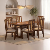 Edin Solid Sheesham Wood 6 Seater Dining Set - 3 Years Warranty